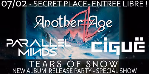 La TAF & BOOMERANG pr\u00e9sentent ANOTHER AGE + CIGU\u00cb + PARALLEL MINDS - 07 F\u00e9vrier 2026 - Prix libre