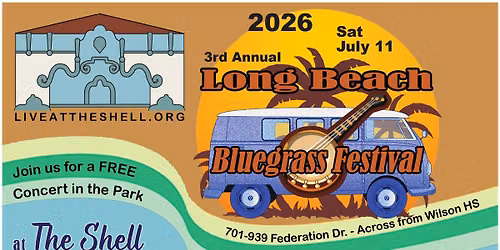 3rd Annual Long Beach Bluegrass Festival - Admission Free