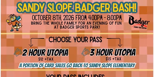 Sandy Slope Night at Badger Sports Park!