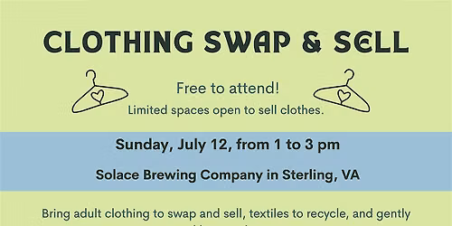 Clothing Swap and Sell at Solace Brewing Company (Sterling, VA)