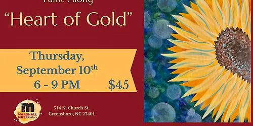 \u201cHeart of Gold\u201d Paint-Along with Sarah Pilkington