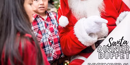Dinner buffet with Santa