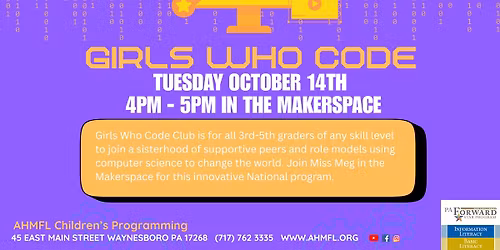 Girls Who Code - Grades 3rd-5th