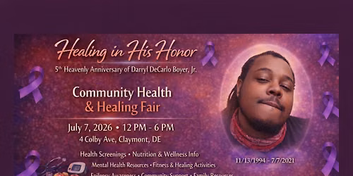 Community Health and Healing Fair