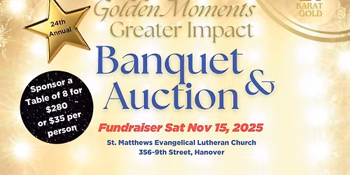 Youth Unlimited YFC Hanover - 24th Annual Banquet & Auction