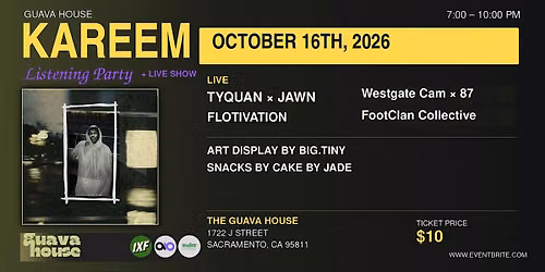 Event title KAREEM Listening Party + Live Show