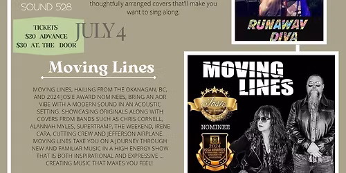 Moving Lines and The Runaway Diva at Frequency Sound 528