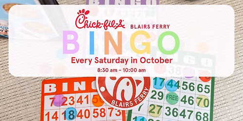 Breakfast Bingo at Chick-fil-A Blairs Ferry