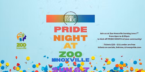 Knox Pride Community & Resource Center Presents: Pride Night at Zoo Knoxville