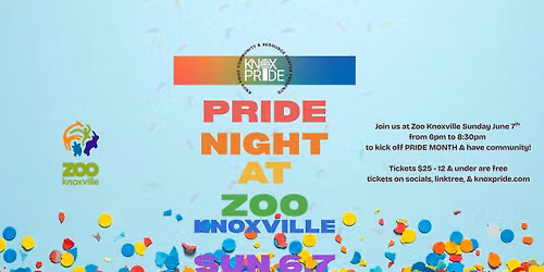 Knox Pride Community & Resource Center Presents: Pride Night at Zoo Knoxville