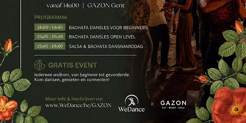 WeDance @ GAZON zondag namiddag 30\/08\/2026