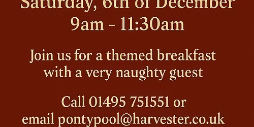 Pontypool Harvester Themed Breakfast! 