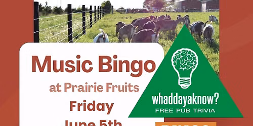 Music Bingo Night at the Farm