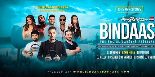 BINDAAS BACHATA - THE Social Dancing Festival in Amsterdam - 3rd year Anniversary