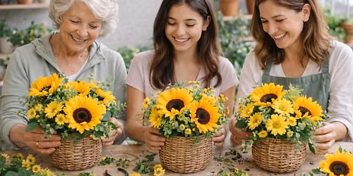 Sunflower Design Class: Cheerful Sunflower Arrangements