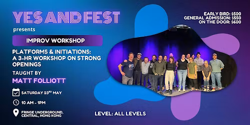 Platforms & Initiations \u2013 a 3-hour workshop on strong openings