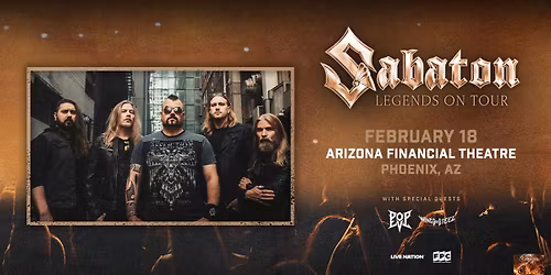 Sabaton: Legends on Tour at Arizona Financial Theatre