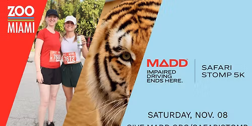 2025 MADD Safari Stomp 5K