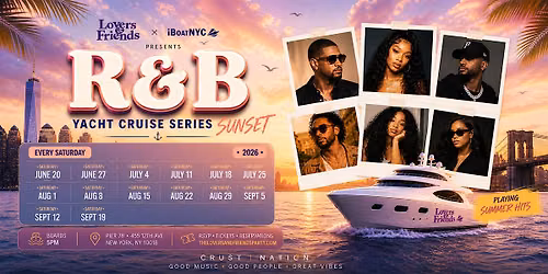 R&B on the River - Sunset Boat Party Yacht Cruise