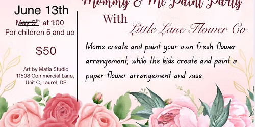 Mommy and me Mother\u2019s Day Create and Paint
