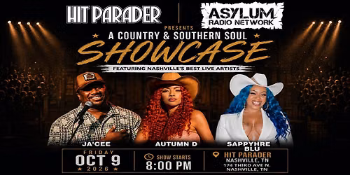 The Asylum Radio Network Presents A Country & Southern Soul Showcase