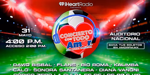 Concierto Con Todo Amor 2026 en CDMX
