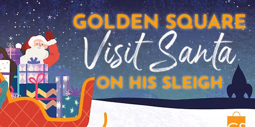 Santa on his Sleigh at Golden Square