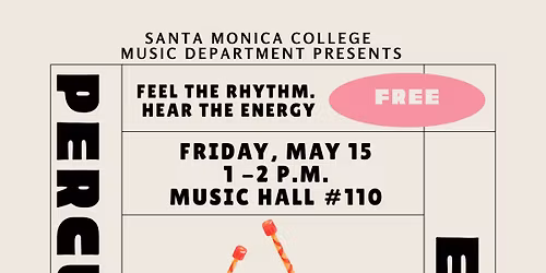 Santa Monica College Percussion ensemble concert 