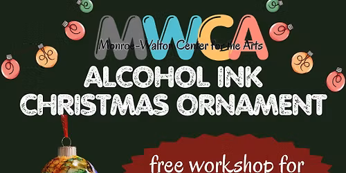 Alcohol Ink Christmas Ornament (free members' workshop)