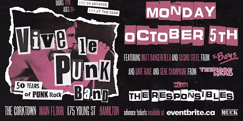 The 'Vive Le Punk Band' featuring members of The Boys and Teenage Head 
