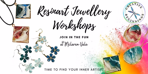 Resin Art Jewellery Workshop in McLaren Vale