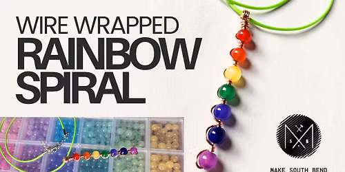 Wire Wrapped Rainbow Spiral