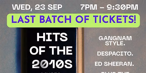 Hits of the 2010s Music Trivia Night!  - 3RD NIGHT @ The Aftermath, Central