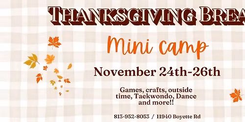 Impact's Thanksgiving Mini Camp