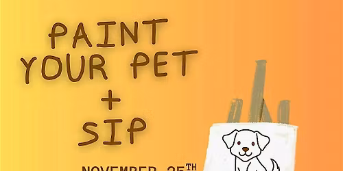Paint your pet and sip at Butler's Easy