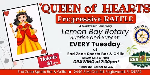 Queen of Hearts Progressive Raffle