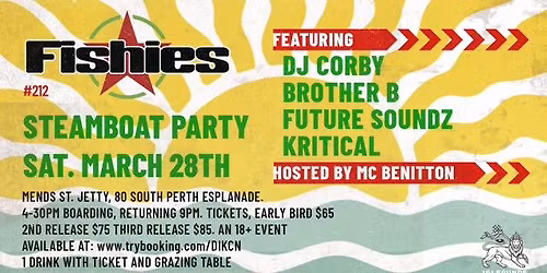 Reggae on The Swan - Sunset Cruise | Saturday 2nd May  l 6-10pm