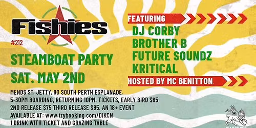Reggae on The Swan - Sunset Cruise | Saturday 2nd May  l 6-10pm