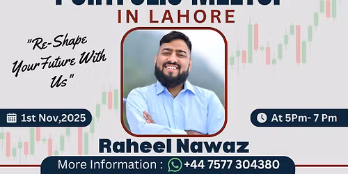 Investment Portfolio Meetup in Lahore with Raheel Nawaz