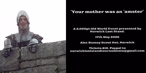 Your mother was an 'amster - a 2,000pt Old World event