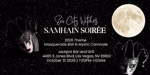 Samhain Soir\u00e9e 2026 Masquerade Ball & Mystic Carnivale