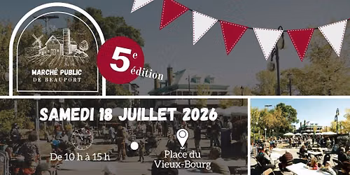 March\u00e9 public de Beauport | 18 juillet 2026