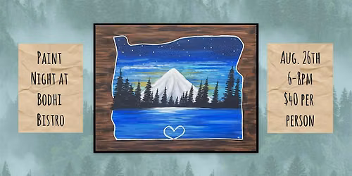 Oregon Paint Night at Bodhi Bistro in Corvallis