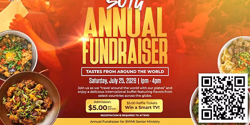 SOTG | Annual Fundraiser | Tastes from Around the World | Win a TV!