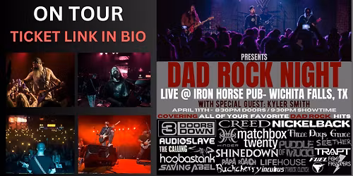 Dad Rock Night returns to Wichita Falls, TX @ Iron Horse Pub