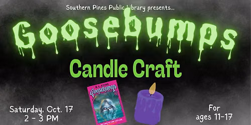 Goosebumps Candle Craft!