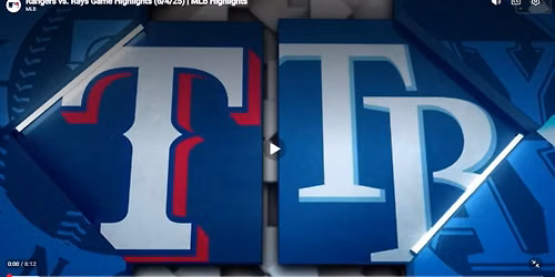 Texas Rangers v TB Rays July 29, 2026