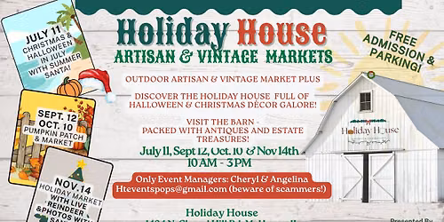 Holiday House Artisan & Vintage Seasonal Market Series in McHenry