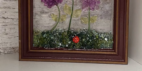 Shattered Glass + Resin Art in Frame Workshop
