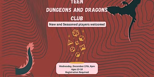 Teen Dungeons and Dragons Club - Ages 13-18 - Springfield Residents